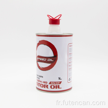 1L Round Motor Oil Tin peut